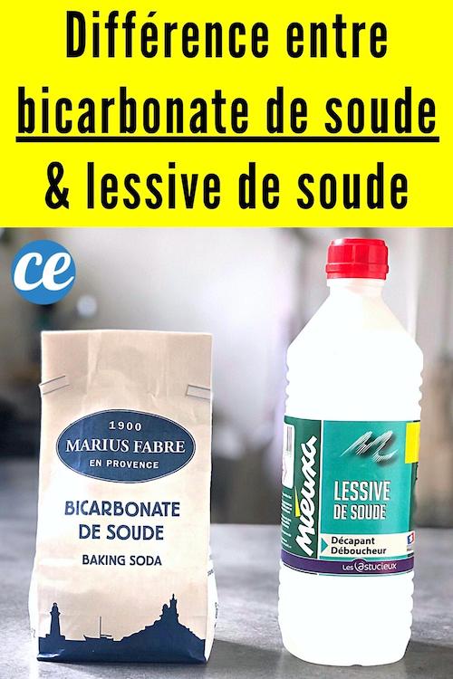 Bicarbonate de Soude et Lessive de Soude Les Différences.