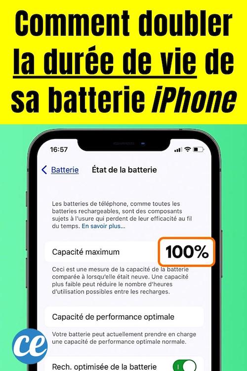 iPhone Comment Doubler la Durée de Vie de Sa Batterie (Et la Garder en Parfait État).