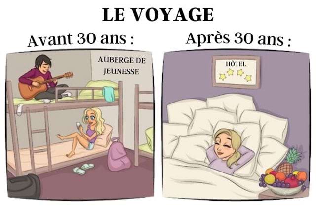 Un garçon et une fille dans une auberge de jeunesse et ensuite une femme couchée