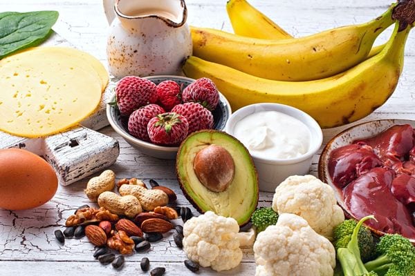 Plusieurs aliments riche en vitamines B