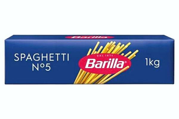 Un paquet de spaghetti barilla