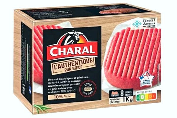 Un paquet de steak haché charal 