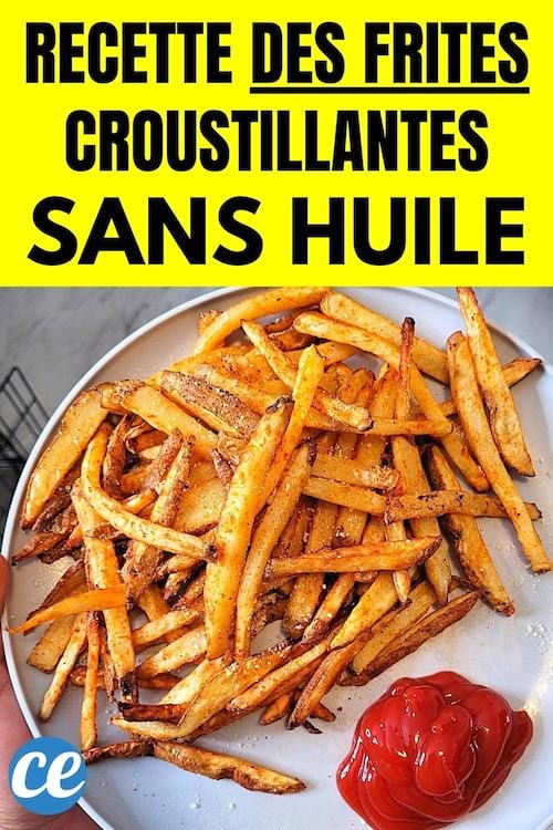 Des frites bien croustillantes dans une assiette avec du ketchup