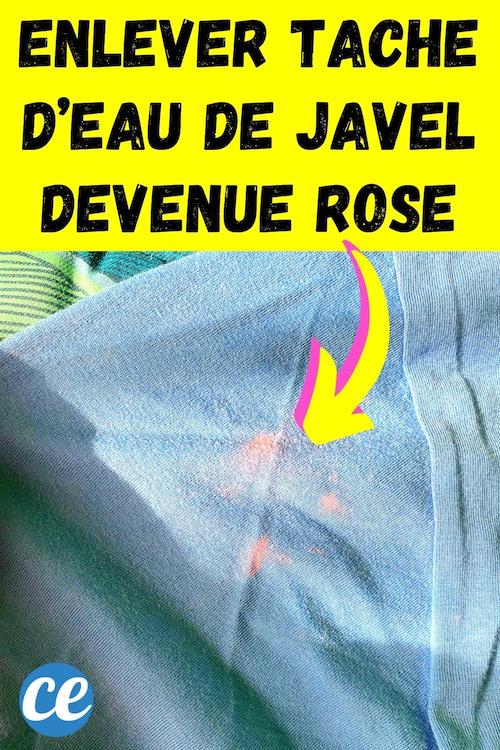 Pourquoi une Tache d’Eau de Javel Devient Rose (Et Comment la Faire Partir)