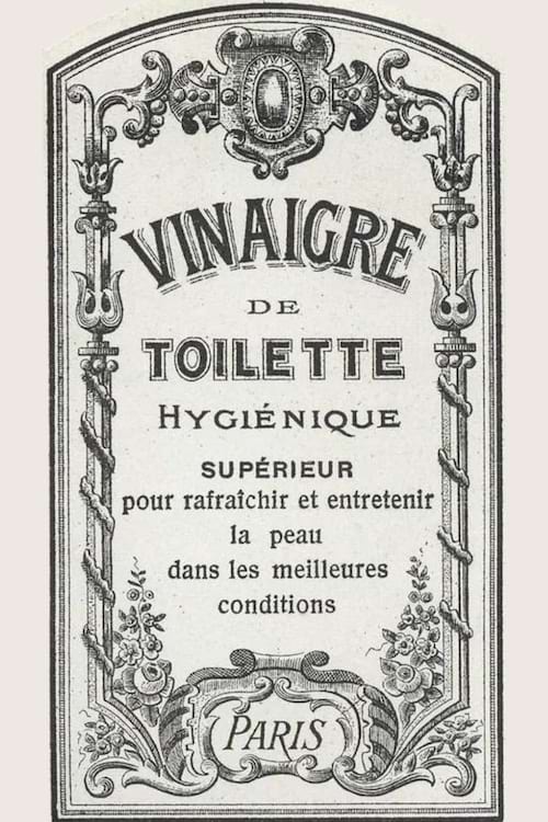 une étiquette d'un flacon de vinaigre de cidre qui a plein de bienfaits pour la peau