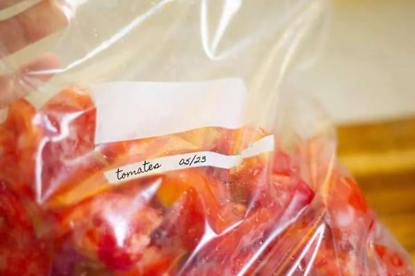 Crues ou cuites, les tomates se congèlent dans un sac congélation.