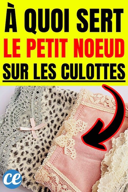À quoi sert le petit noeud sur les culottes 