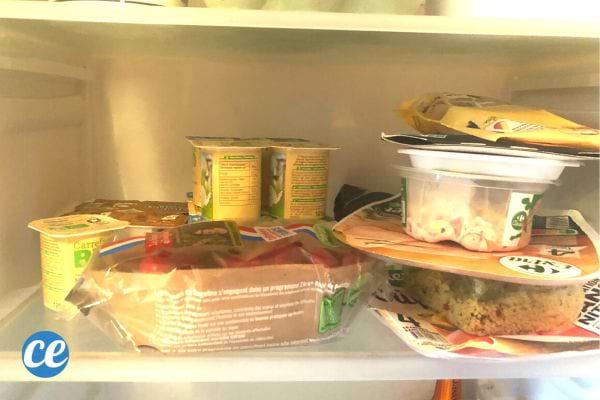 Essen im Kühlschrank