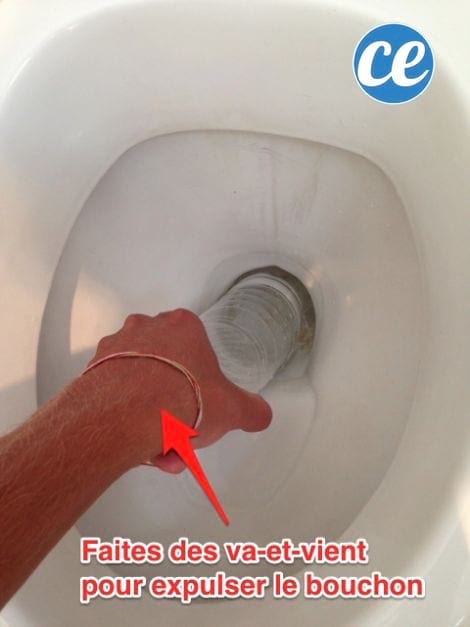 Débouchage des toilettes sans ventouse