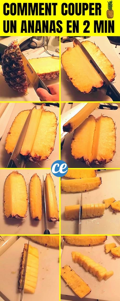 Comment couper un ananas rapidement - 3 astuces 