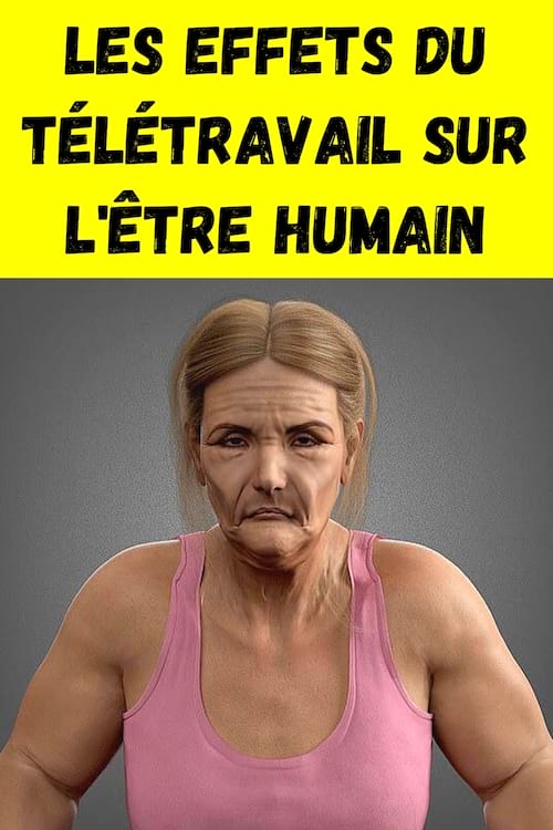 Une femme qui subit les effets du télétravail sur la santé et le corps