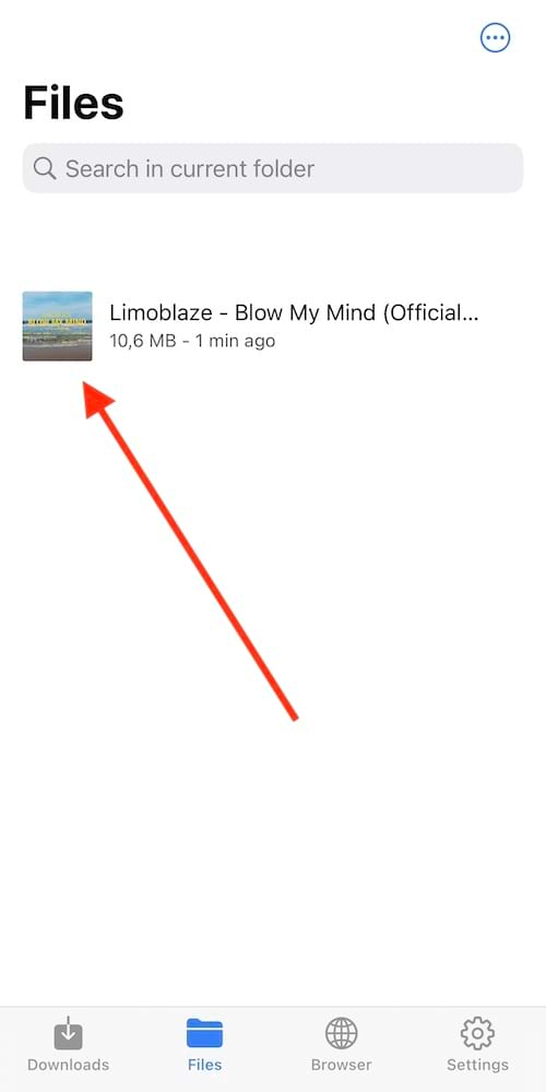 Le clip Blow My Mind de Limoblaze dans l'application Offline 