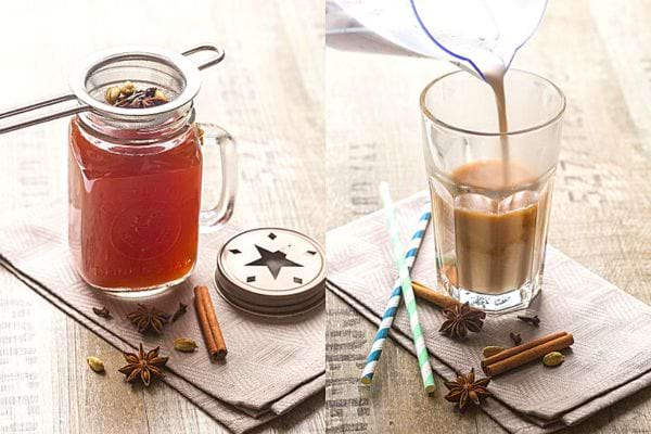 Un Thé Chaï maison avec de la vanille
