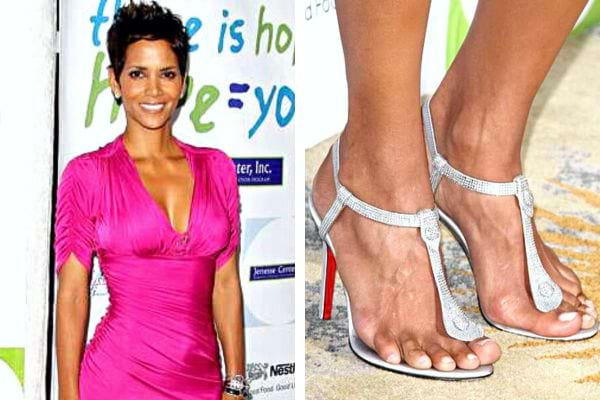 Les pieds de Halle Berry dans des talons