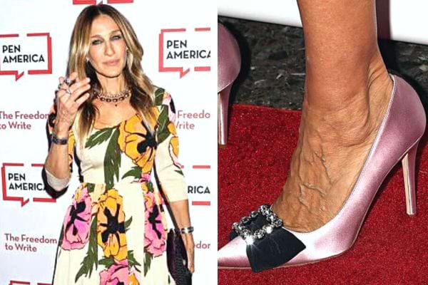 Les pieds de Sarah Jessica Parker dans des talons