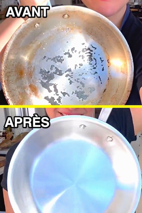 Comment Nettoyer une Poêle ou Casserole en Inox en 2 Min.