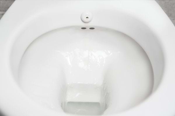 Une cuvette toute propre