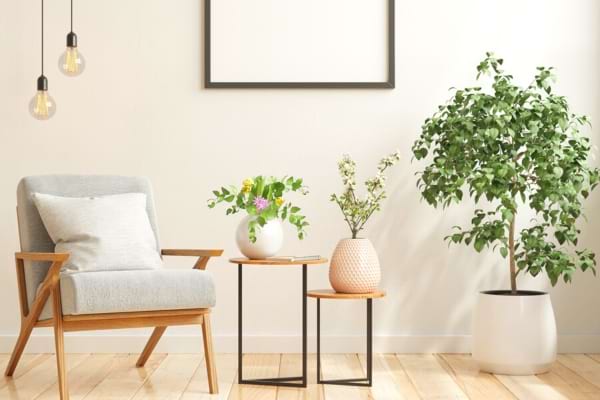 une pièce à la déco minimaliste propre et bien rangée