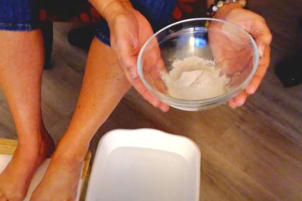 bain de pied détox  à l'argile