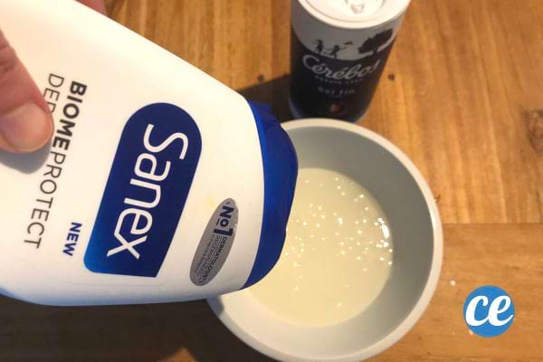 du gel douche pour faire du slime