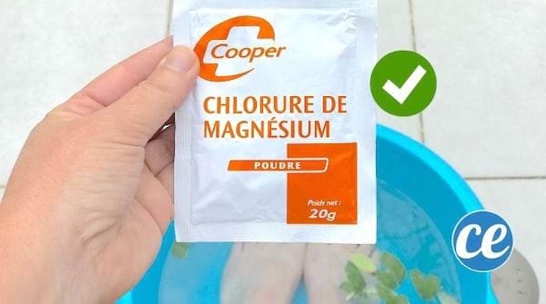 bain de pied au chlorure de magnésium