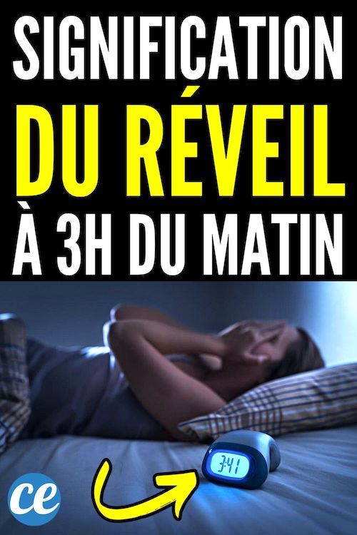 Je Me Réveille à 3h du Matin Quelle Signification