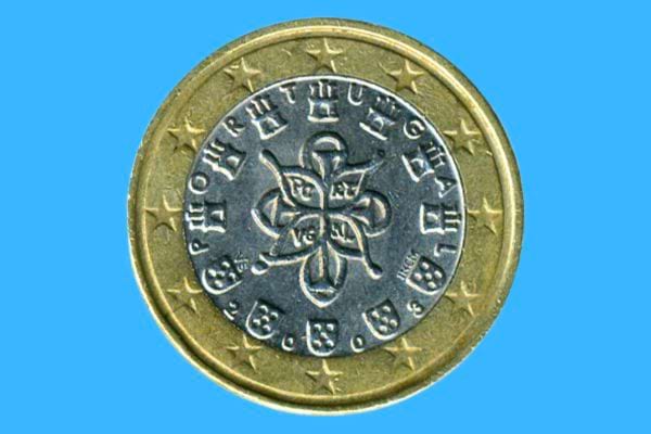 Une pièce d'euro de Grèce, Portugal, Chypre, Slovénie et Slovaquie