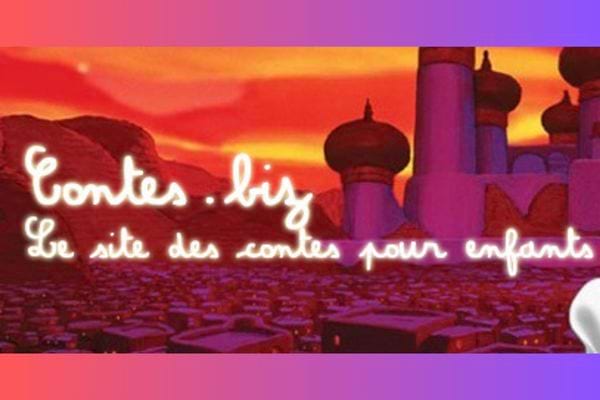 Le logo du site "Contes.biz"