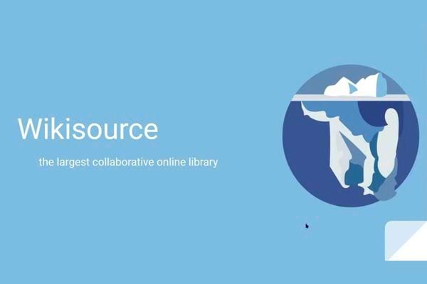 Le logo du site "Wikisource"