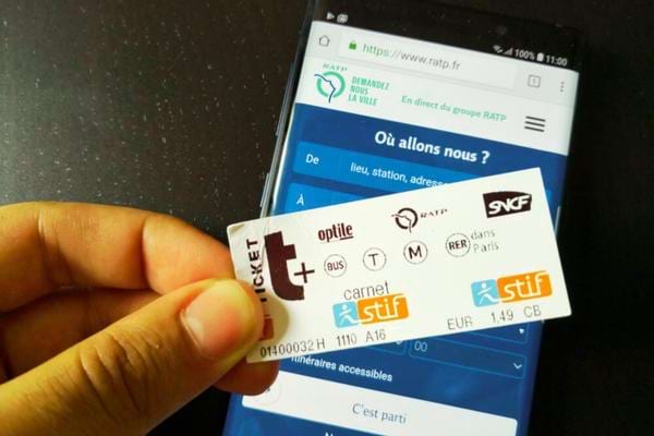 L'application RATP sur smartphone pour trouver un itinéraire