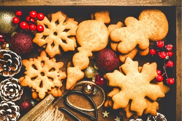 Des Biscuits de Noël américains des décorations de Noël
