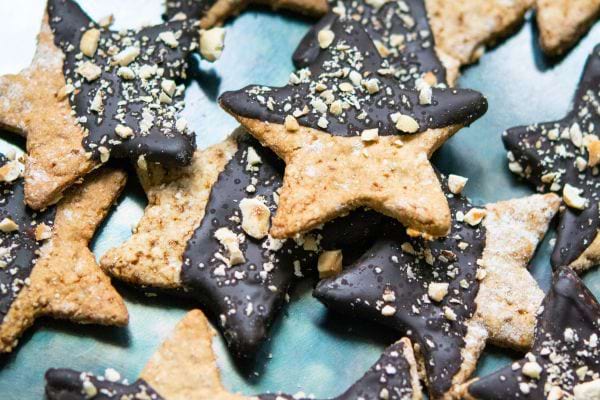 Des Biscuits de Noël sans sucre en forme d'étoile