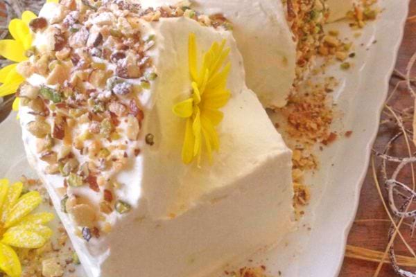 Une bûche amandes et citron