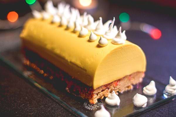 Une bûche de Noël revisitée façon cheesecake