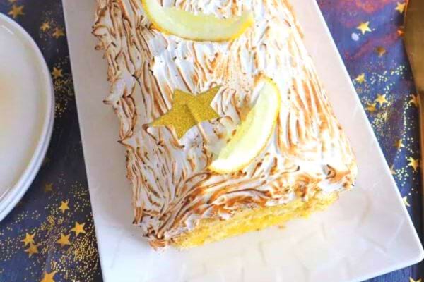 Une bûche meringuée au citron