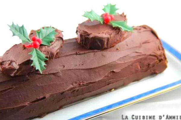 Une bûche pâtissière facile et rapide au chocolat