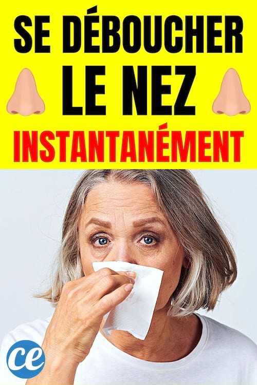Se déboucher le nez instantanément 