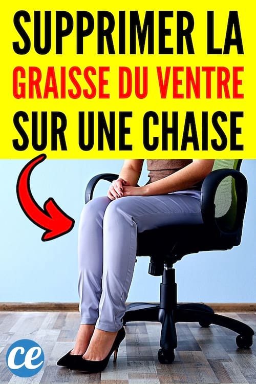 Supprimer la graisse du ventre sur une chaise