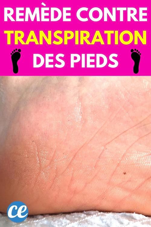 La peau d'un pied qui transpire et qui est mouillé