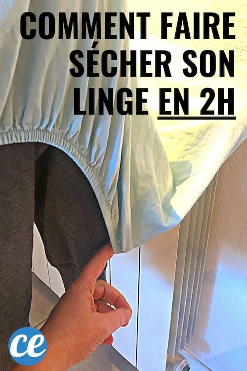 Un drap par-dessus le chauffage pour faire sécher son linge rapidement