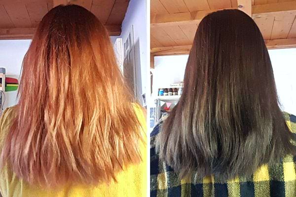 Des cheveux qui ont foncés 