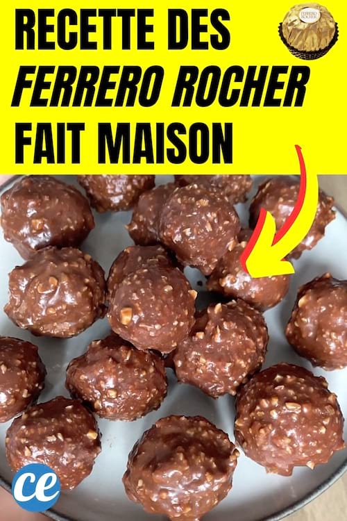 Recette facile et rapide des Ferrero Rocher fait maison avec des noisettes