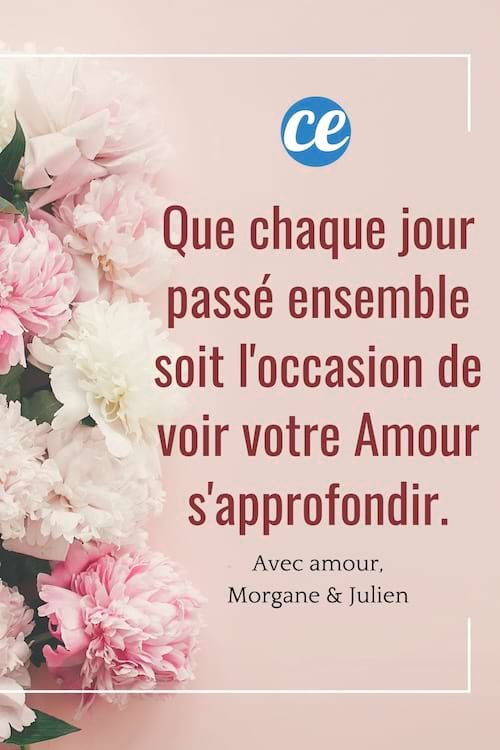 Un joli texte original pour féliciter les mariés pendant un mariage