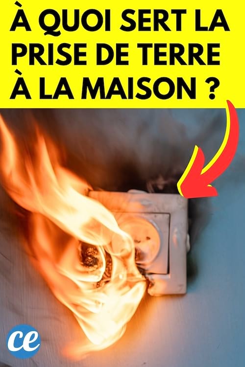 Une prise électrique sans prise de terre qui a pris feu
