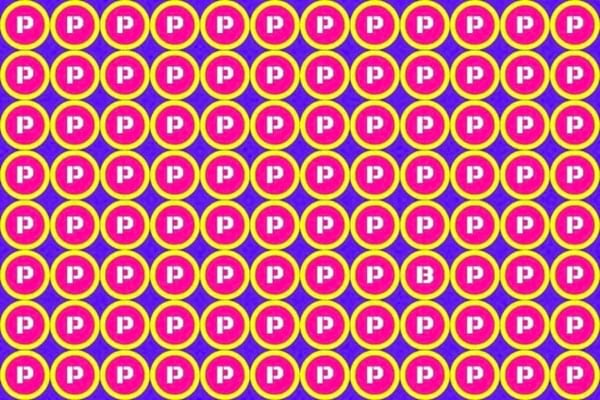 illusion optique avec lettre P et B