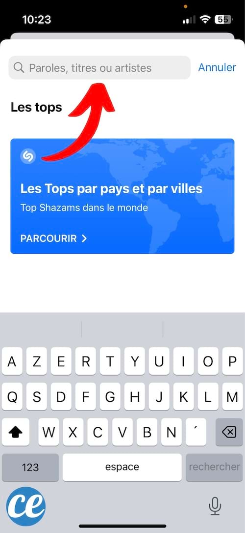 Recherchez les paroles sur Shazam pour trouver la chanson correspondante.
