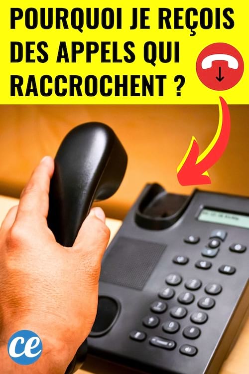 Une personne qui fait un appel et qui raccroche immédiatement sans laisser de réponse