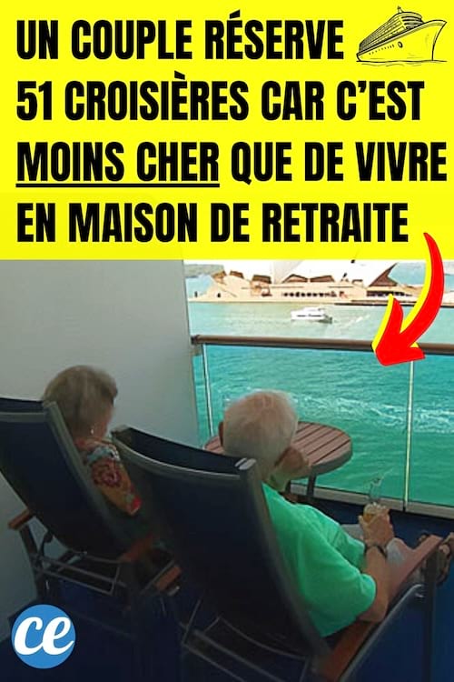 Un couple qui est sur une bateau de croisi&egrave;re &agrave; la place d'&ecirc;tre en maison de retraite