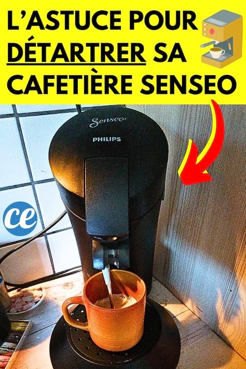Une cafetière senseo à la maison qui a besoin d'être détartrée