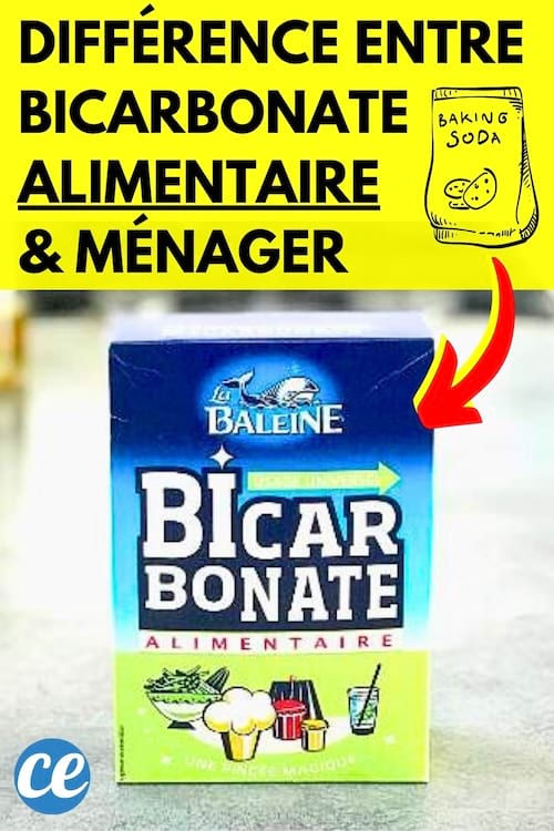Différence entre le bicarbonate de soude alimentaire et ménager